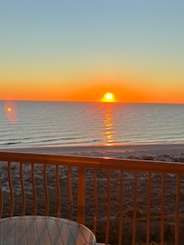 Sunrise from the balcony