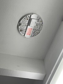 Missing smoke alarm