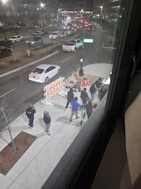 Gang related behavior at corner. Cops were present