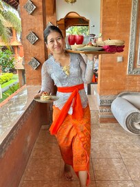 Café da manhã delicioso no quarto!