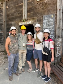 Tour of the mine at Goldbug Park.