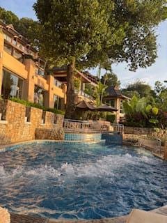  A jacuzzi next to the pool
