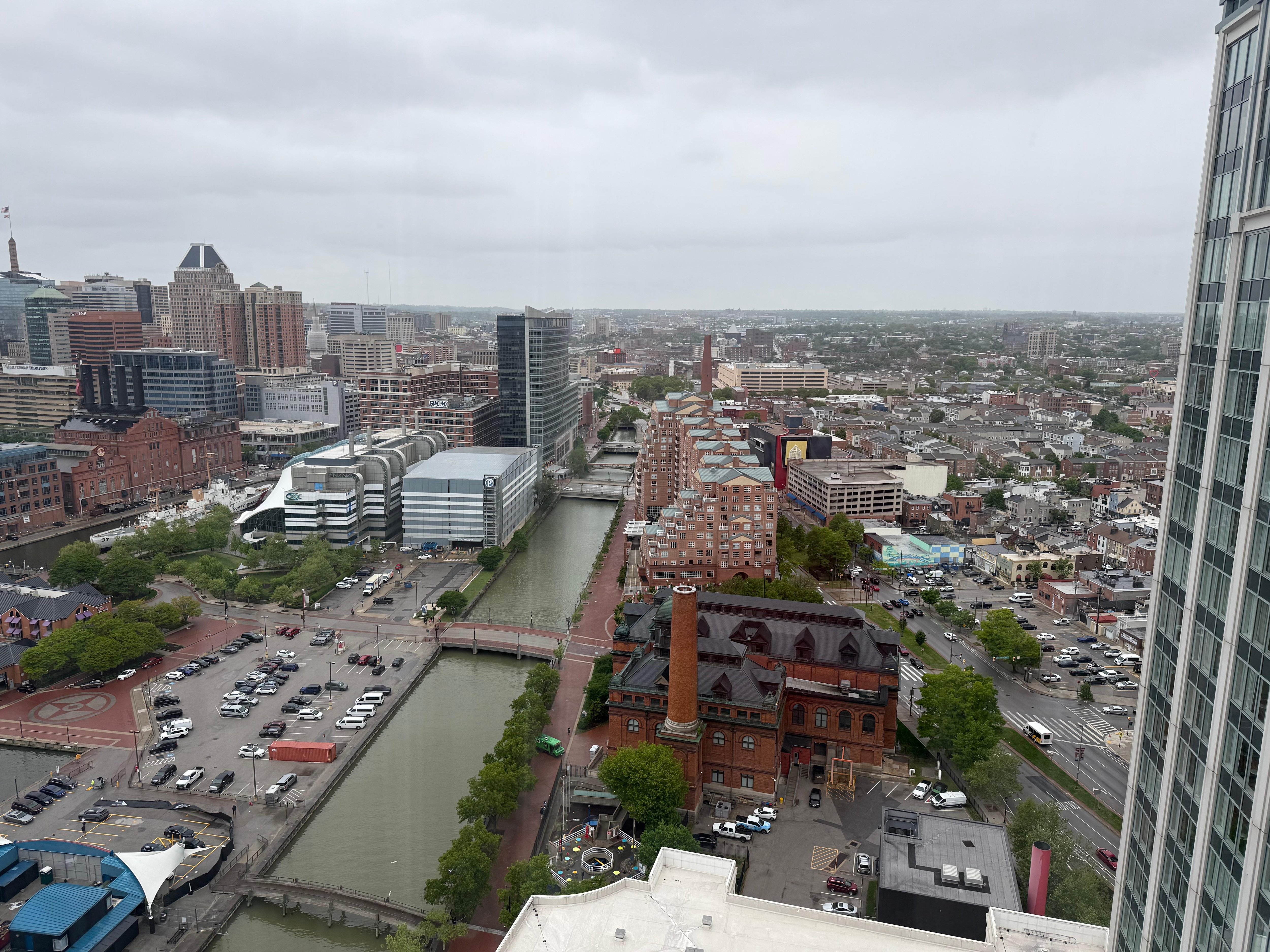 View from corner room. 