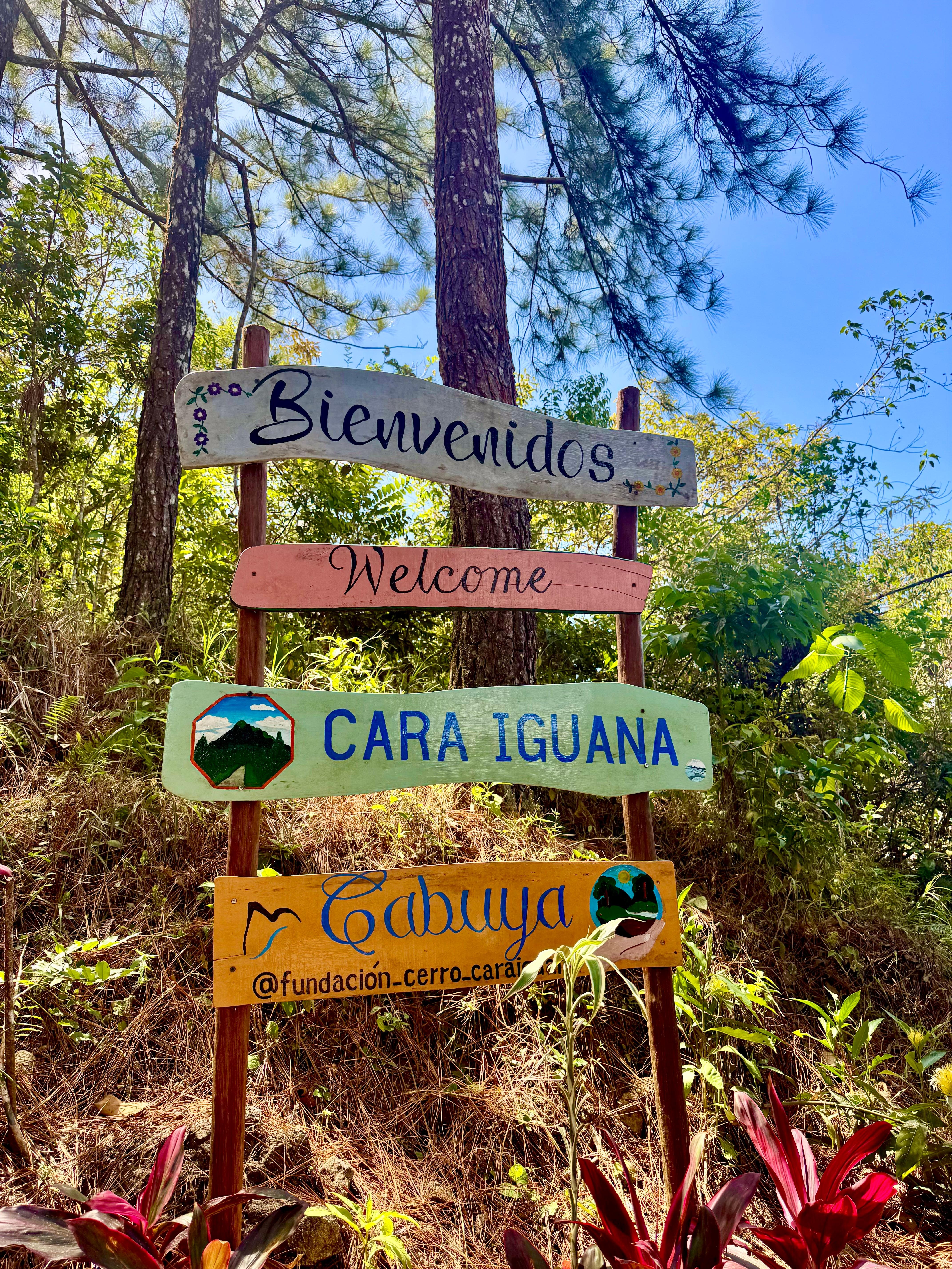 Inicio del
Sendero a cara iguana (requiere ir en vehículo 4x4 hasta el inicio del sendero). 