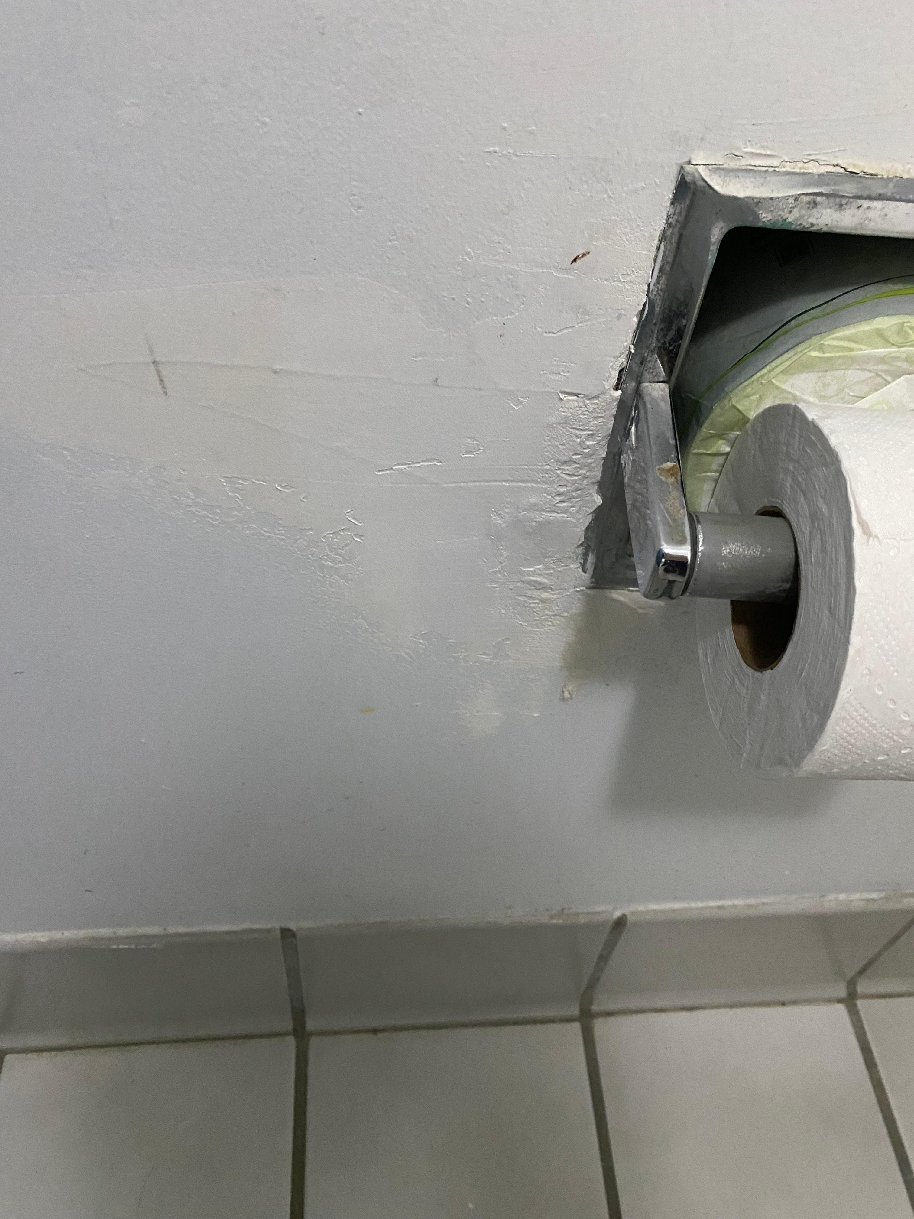 Walls had damage not repaired 