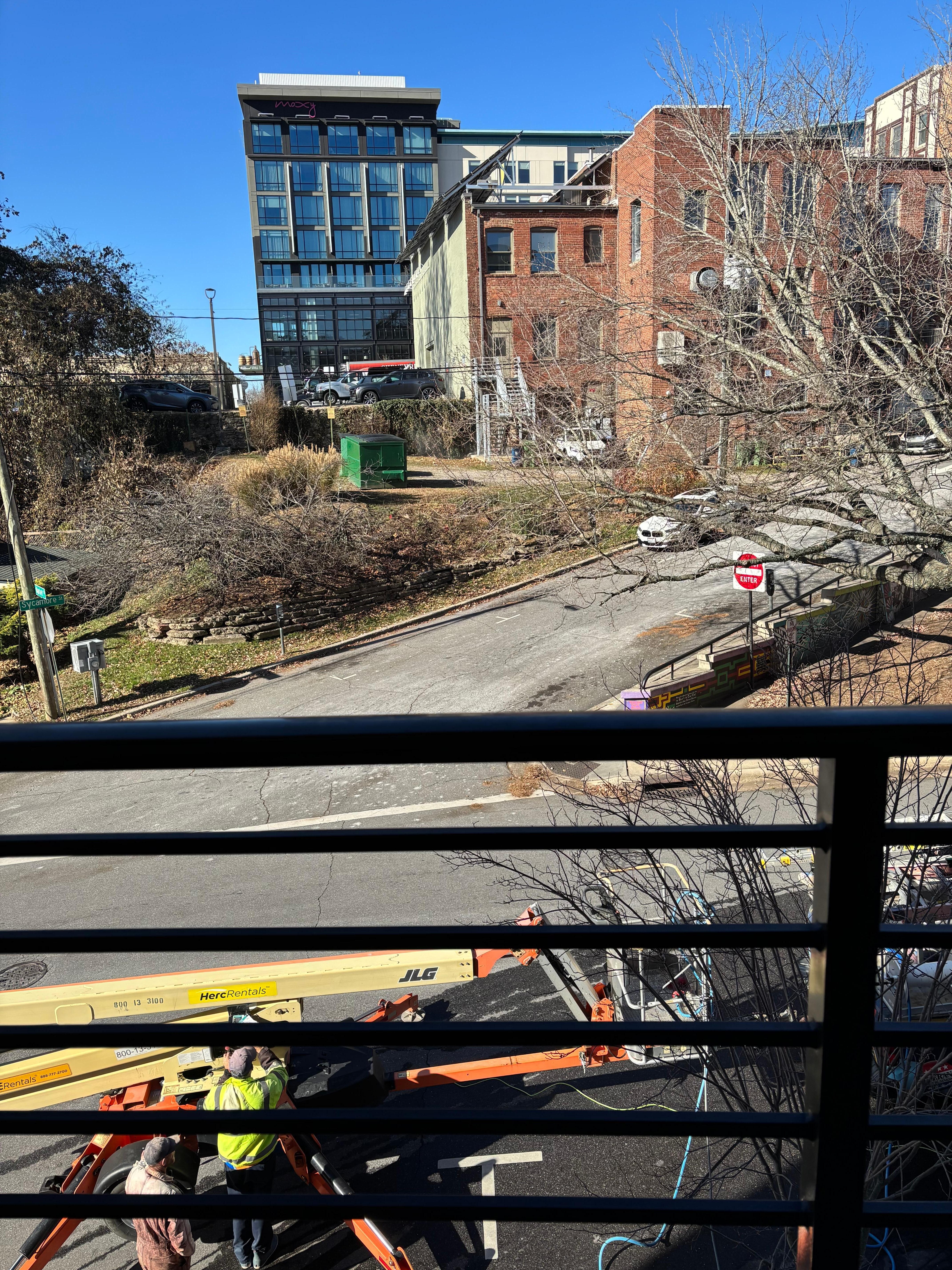 From 2nd floor balcony. 