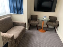 Room 324 has a fold-out couch.