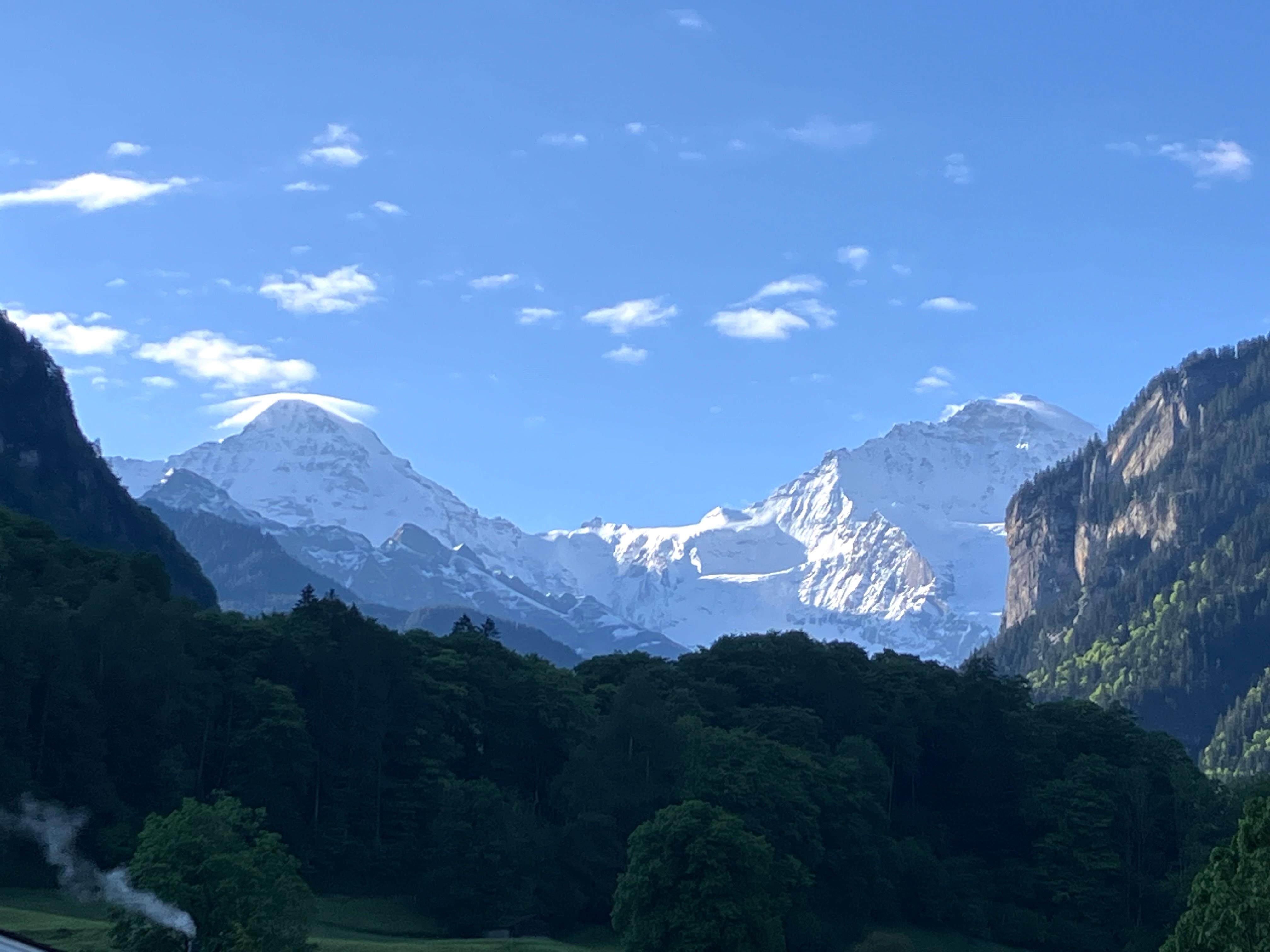 View of the Jungfraujoch from the room.
