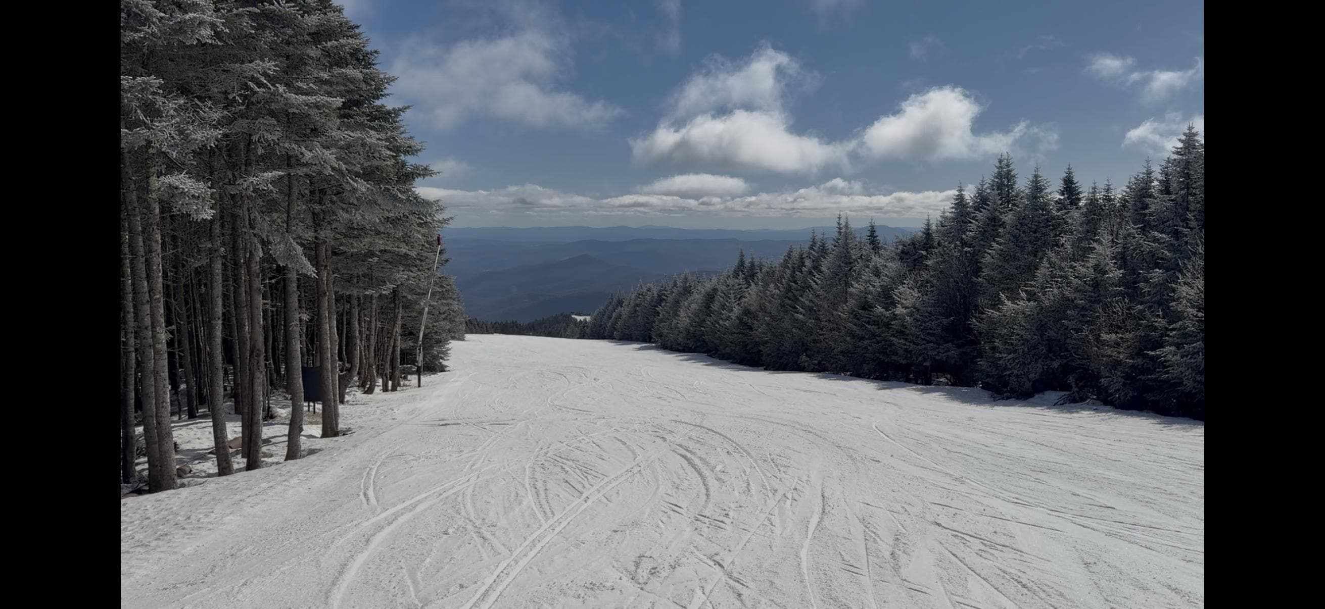 Beautiful day skiing