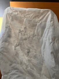 Black spots are mold. The cotton in there was not dried properly causing mold to grow.