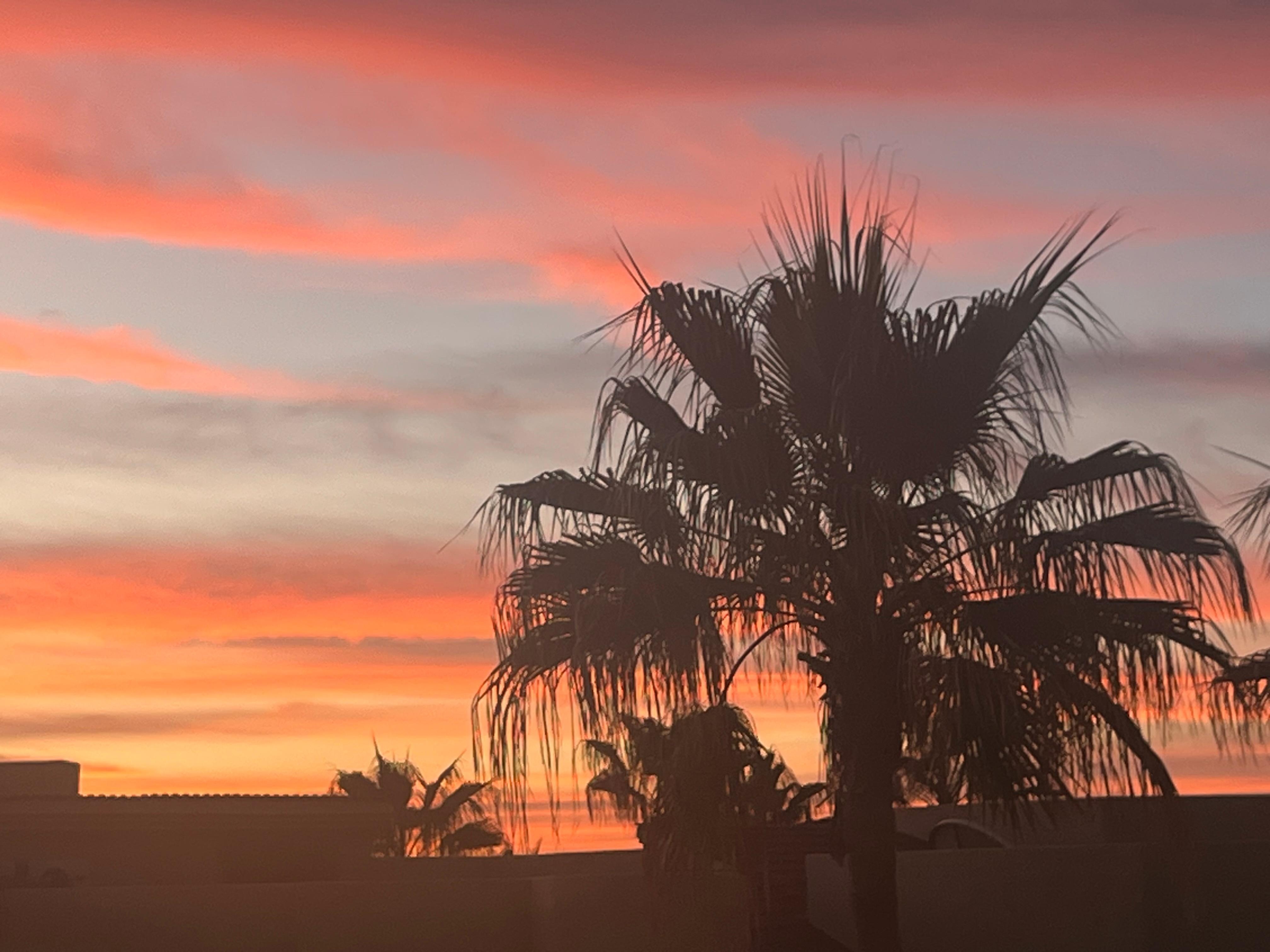 Sunset view from the condo 