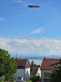 Blick vom Balkon.