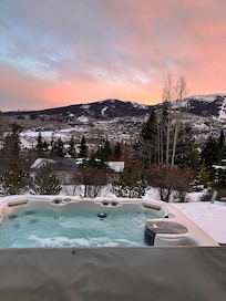 View from hot tub
