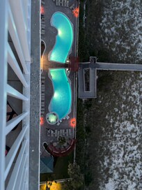 Pool view from the balcony