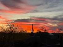 Sunset from the back deck.