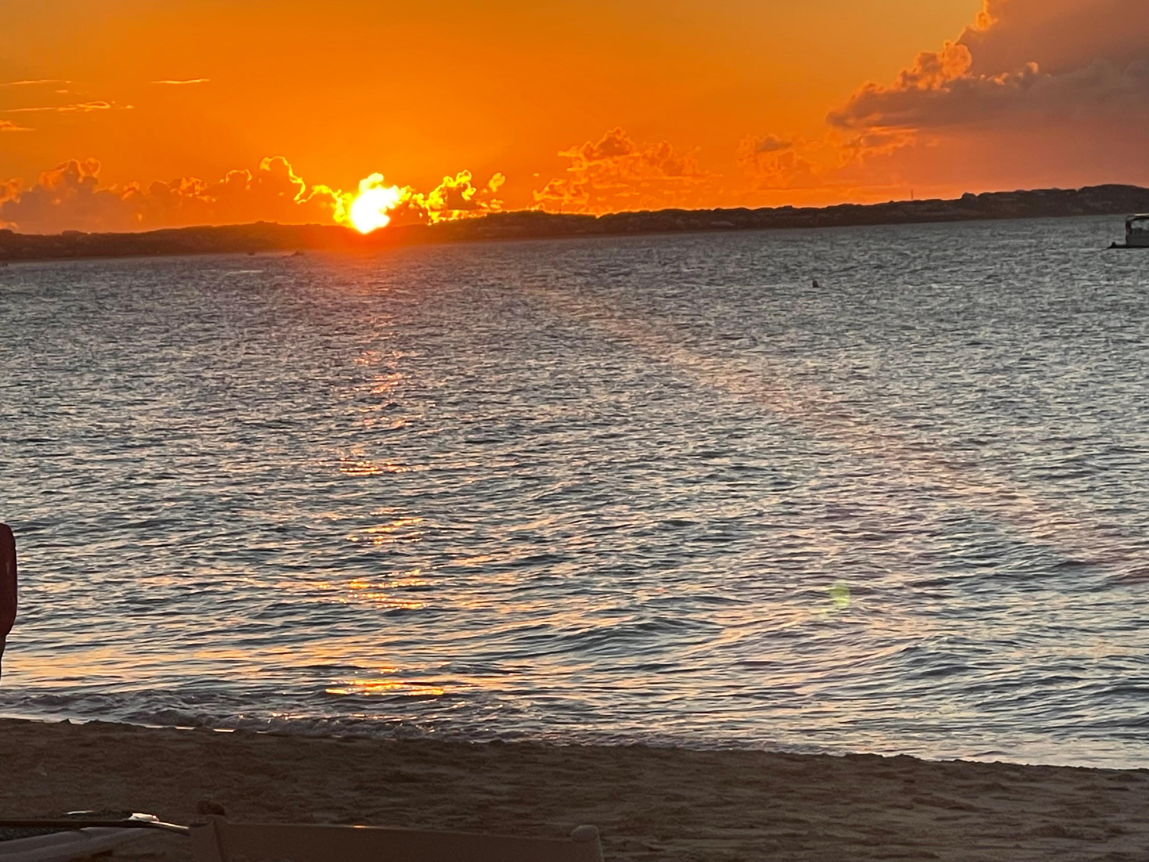 Sunset from the beach