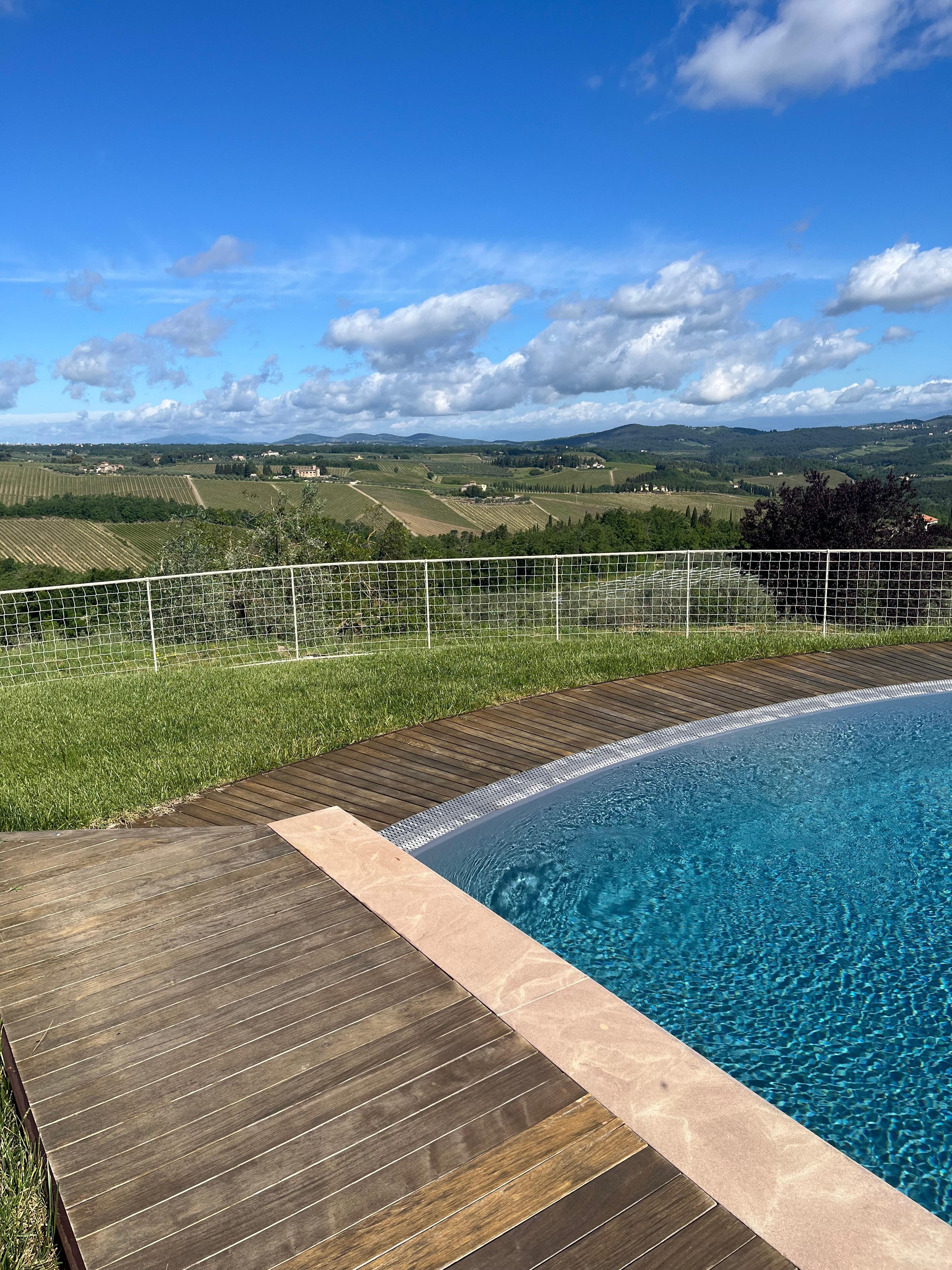 The view from the pool never gets old