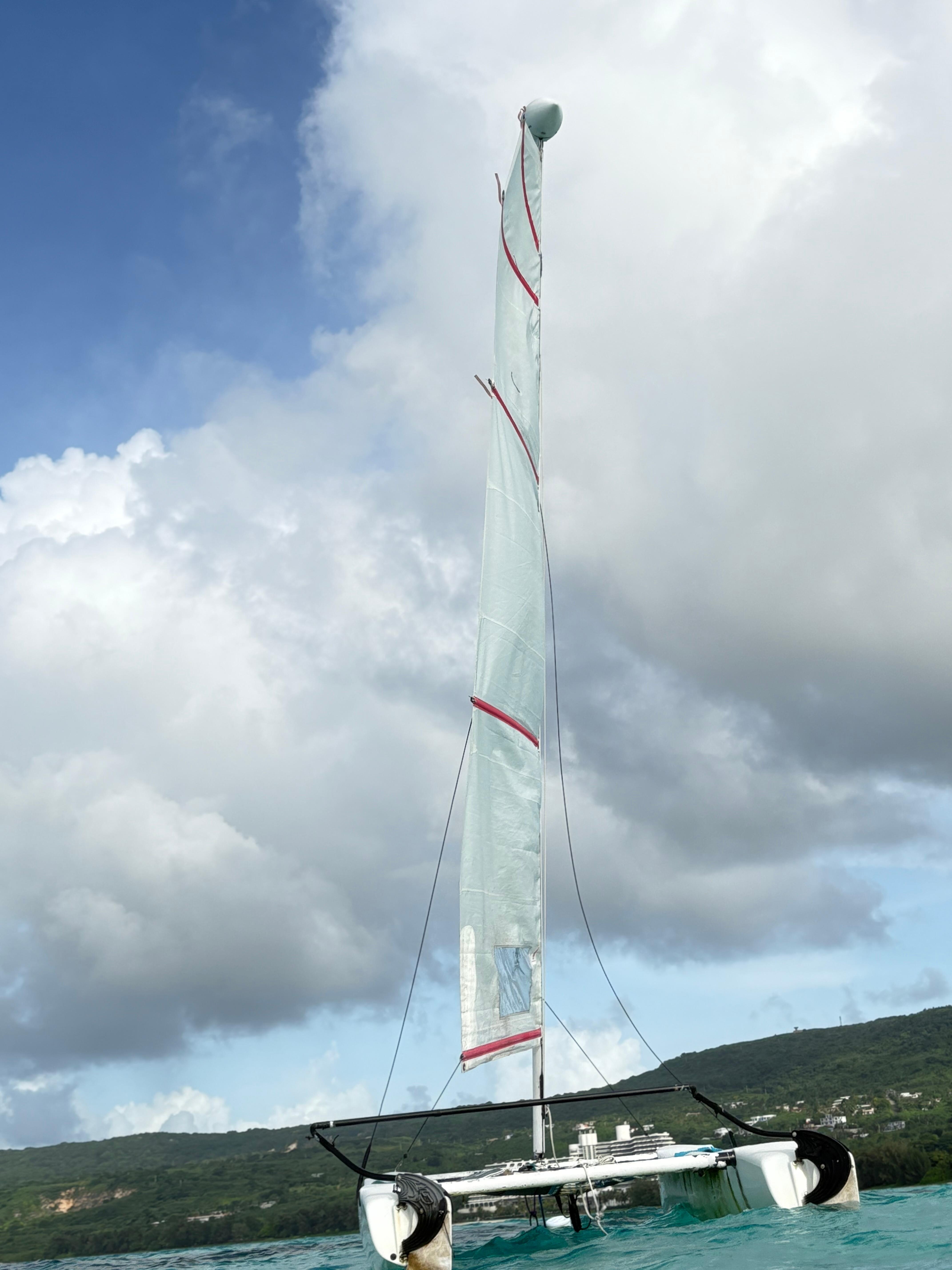 リゾート内にあるシュノーケルツアーボート