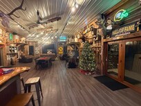 Evening in the Great Room with lots of taxidermy