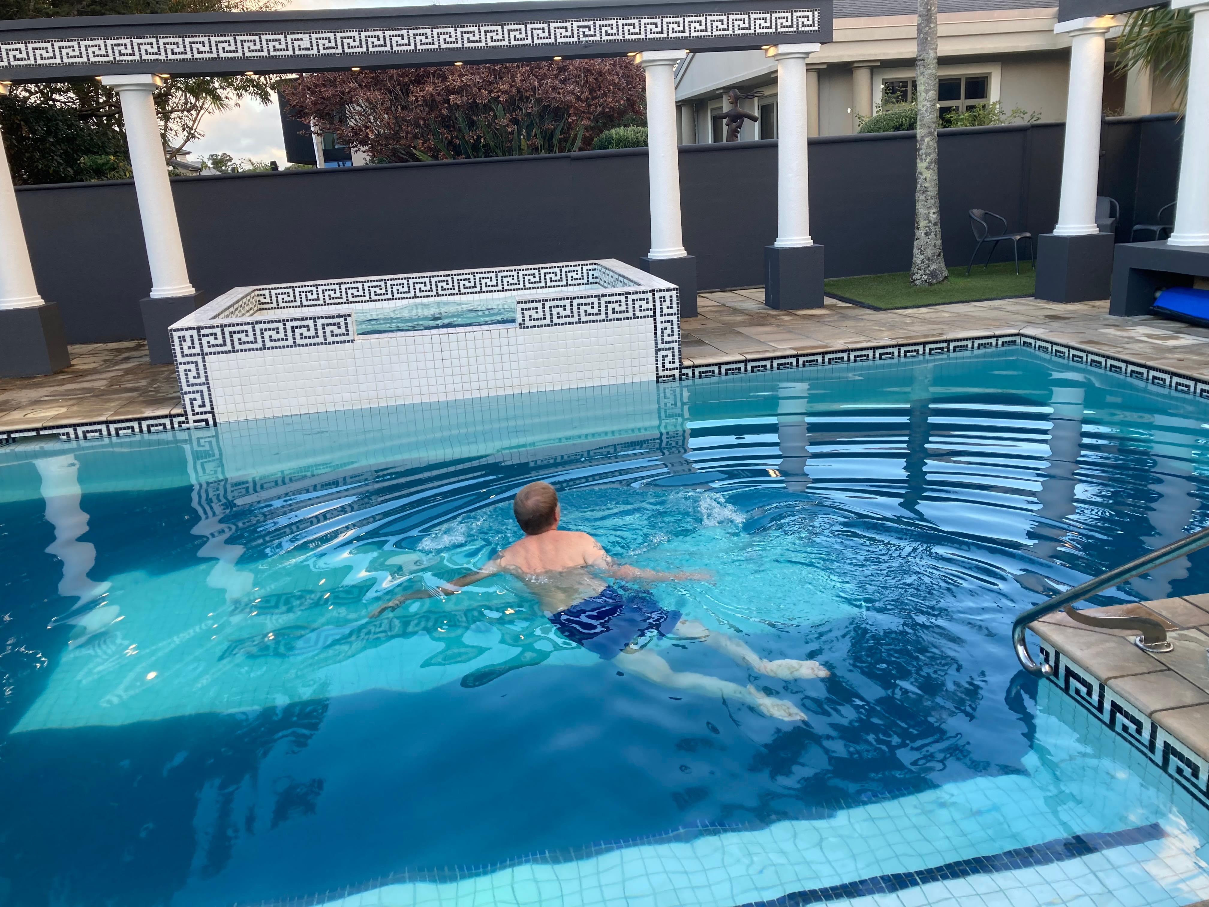 Heated pool and spa