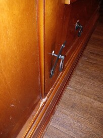 Broken and falsley installed door