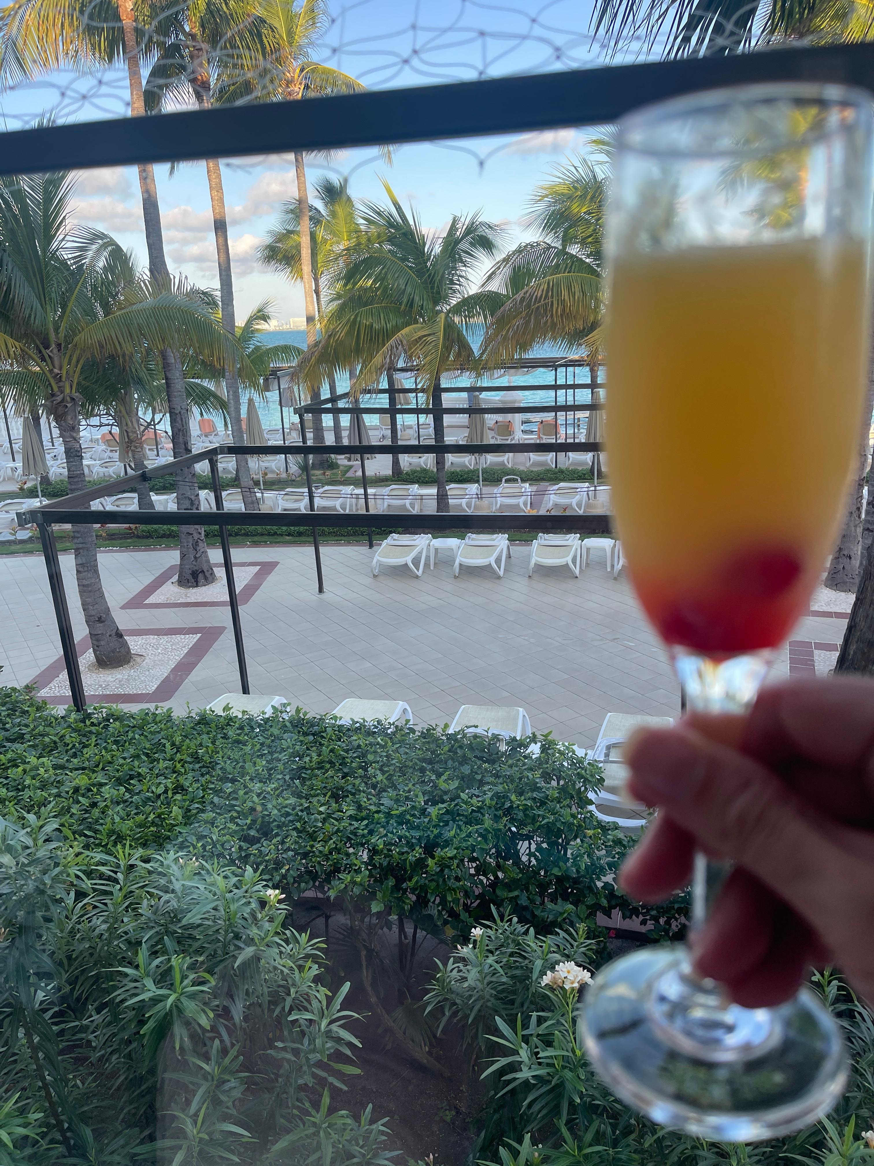 Breakfast by the pool