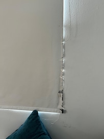 Damaged window blinds