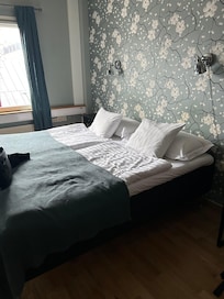 Vi hade ett trippelrum .