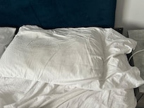 Pillows were small and extremely thin. Only one per person also with no extras provided