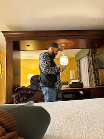 Had this been a business trip the room would have been perfect! Large workspace!