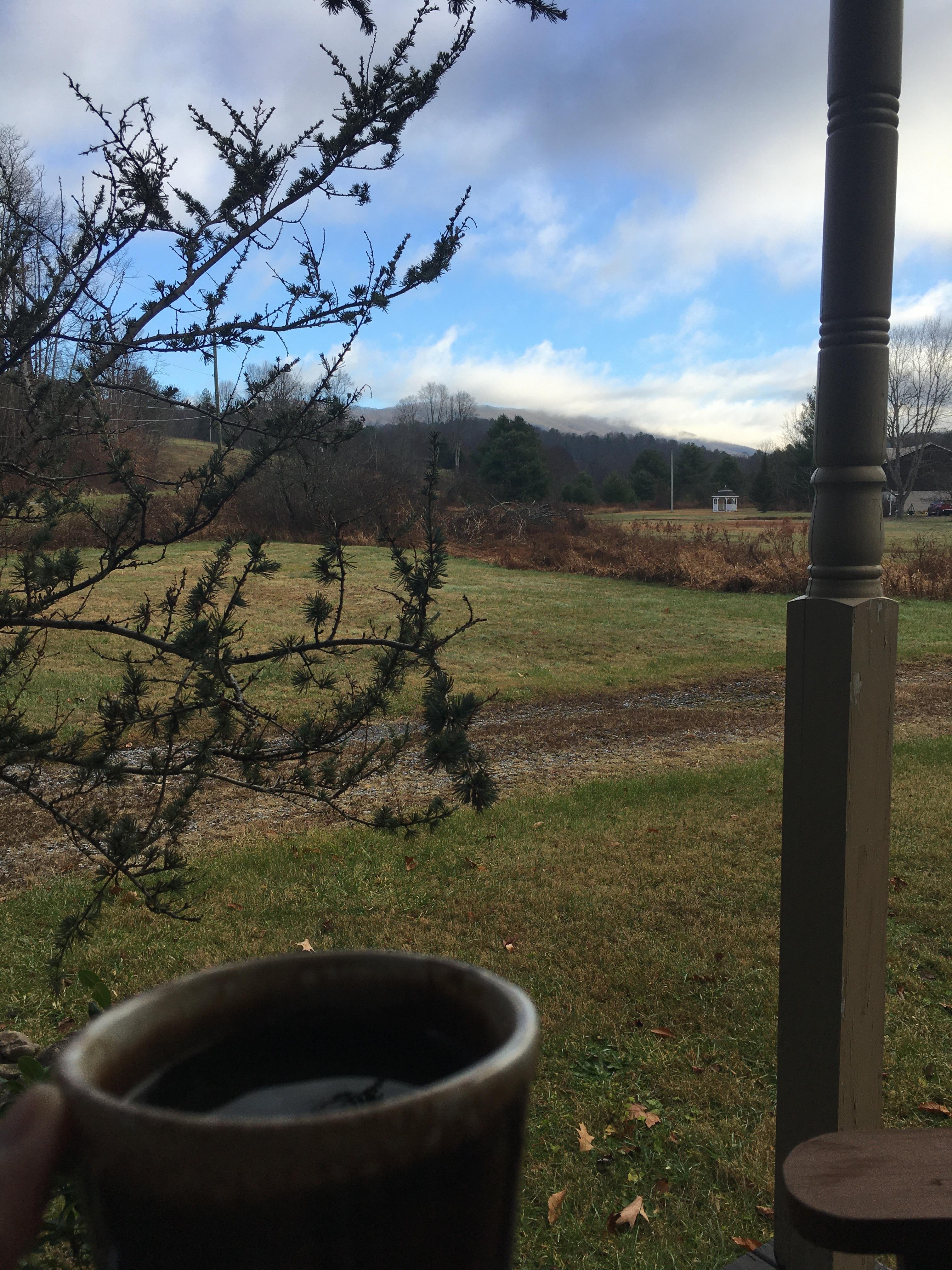 Loved relaxing on the porch swing.