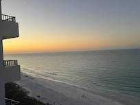 View from our room before the sunrise