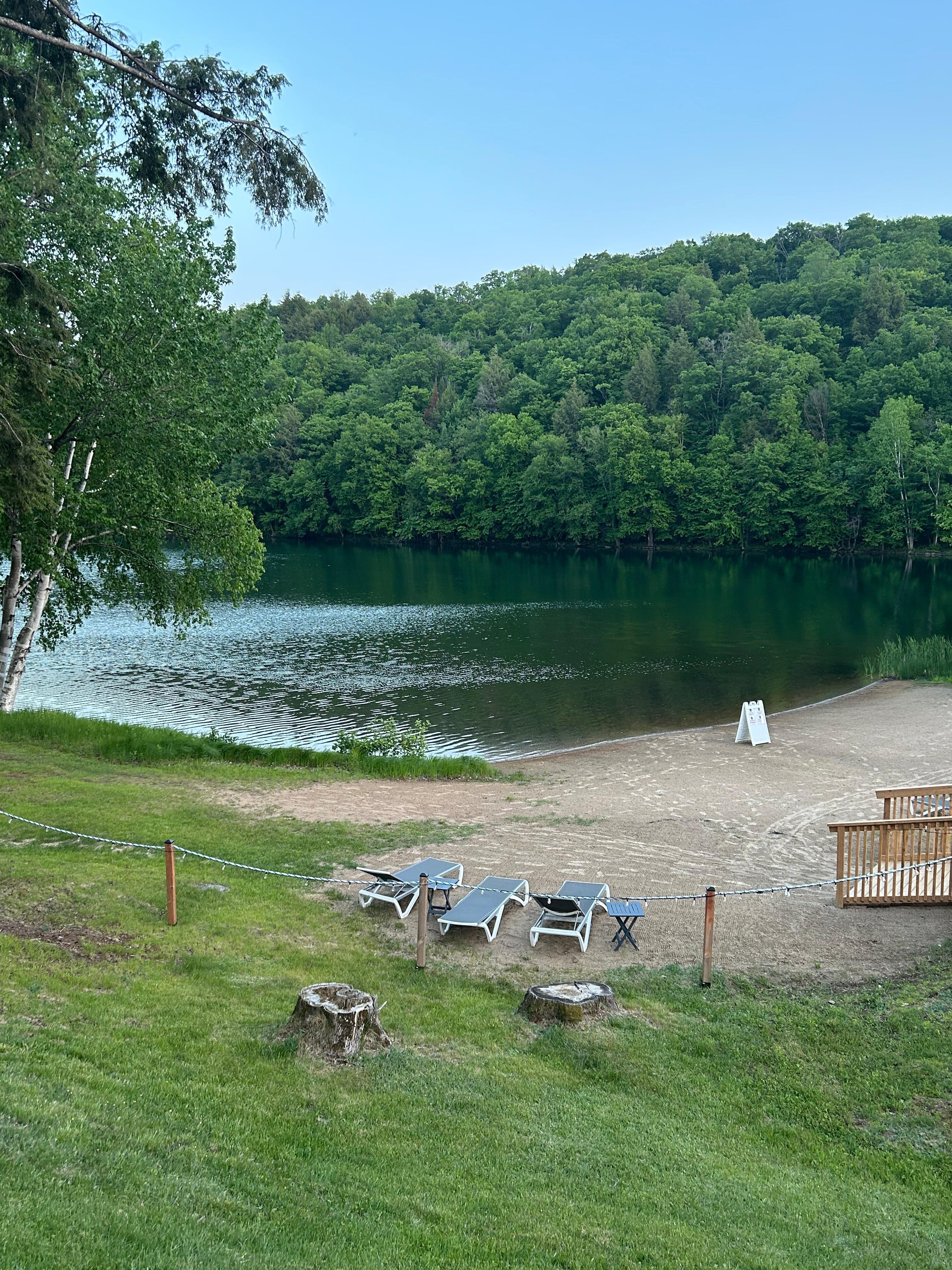 Truly right on a beautiful Lake