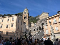 Hotel is right connected to church
