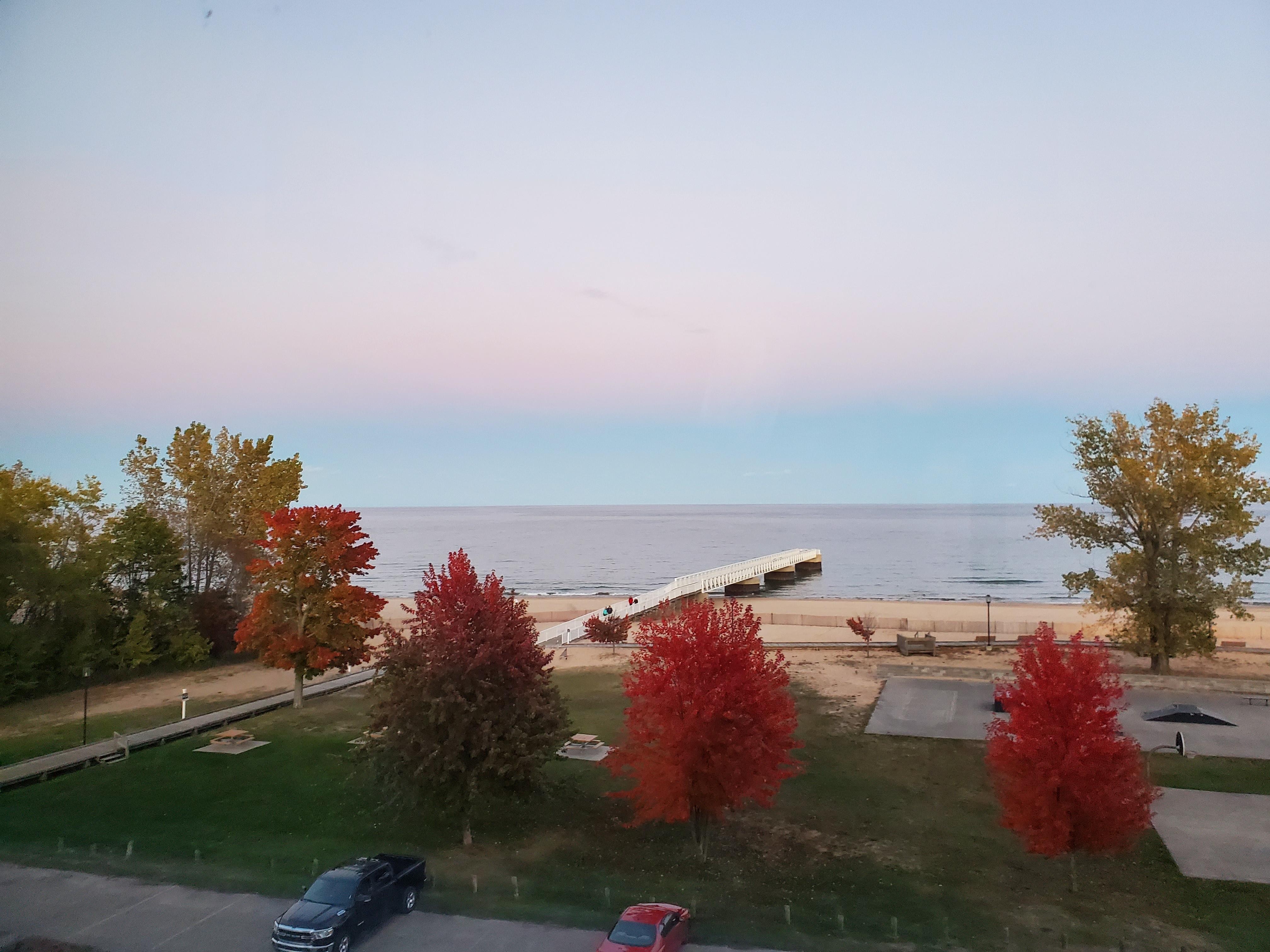 View from our room in the evening.