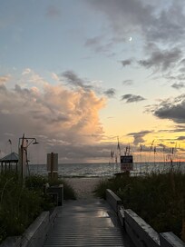 Beach access from building