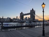 View at entrance to hotel