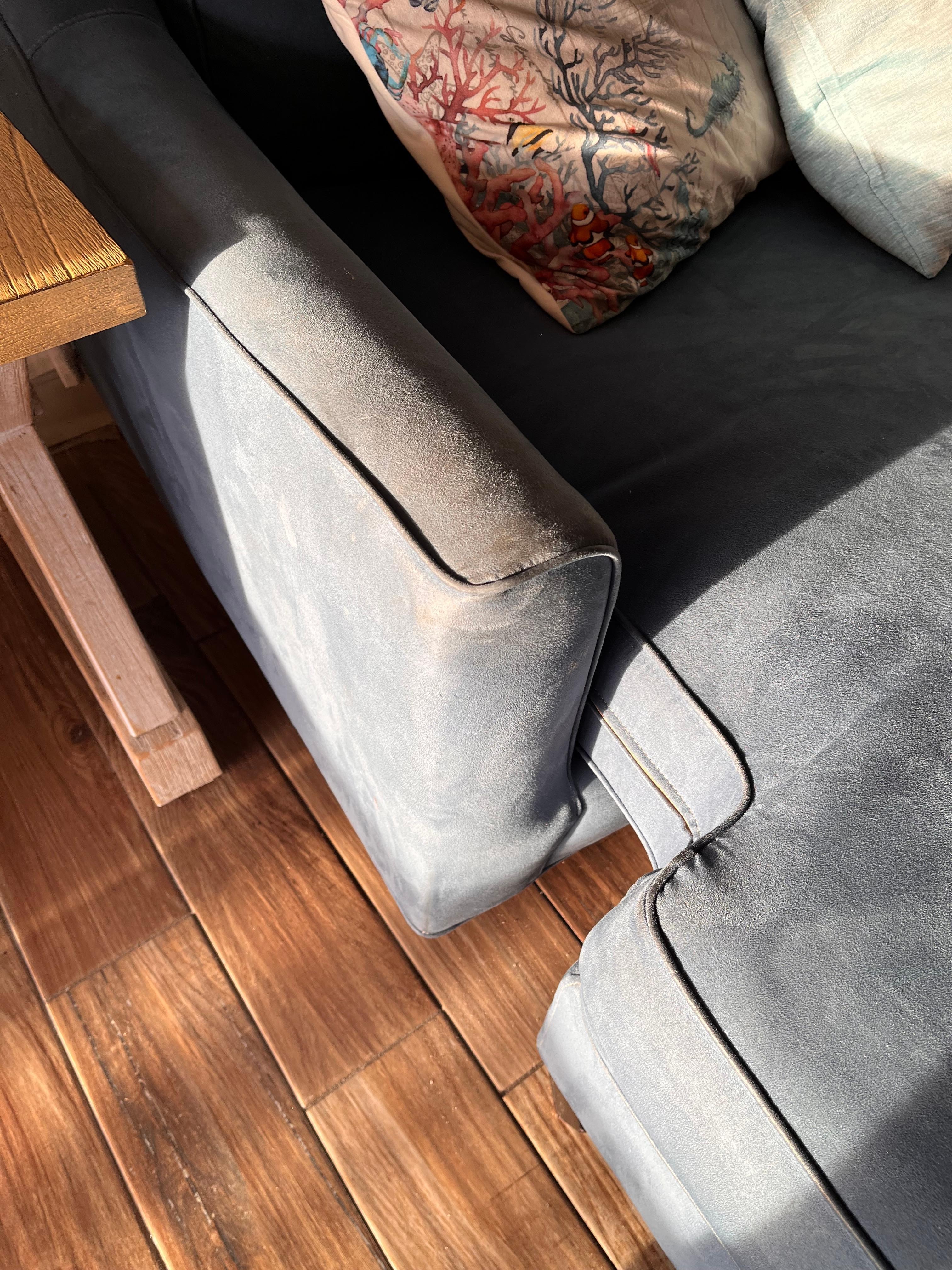 Furniture is filthy  the footstool is absolutely nasty and sunken in 