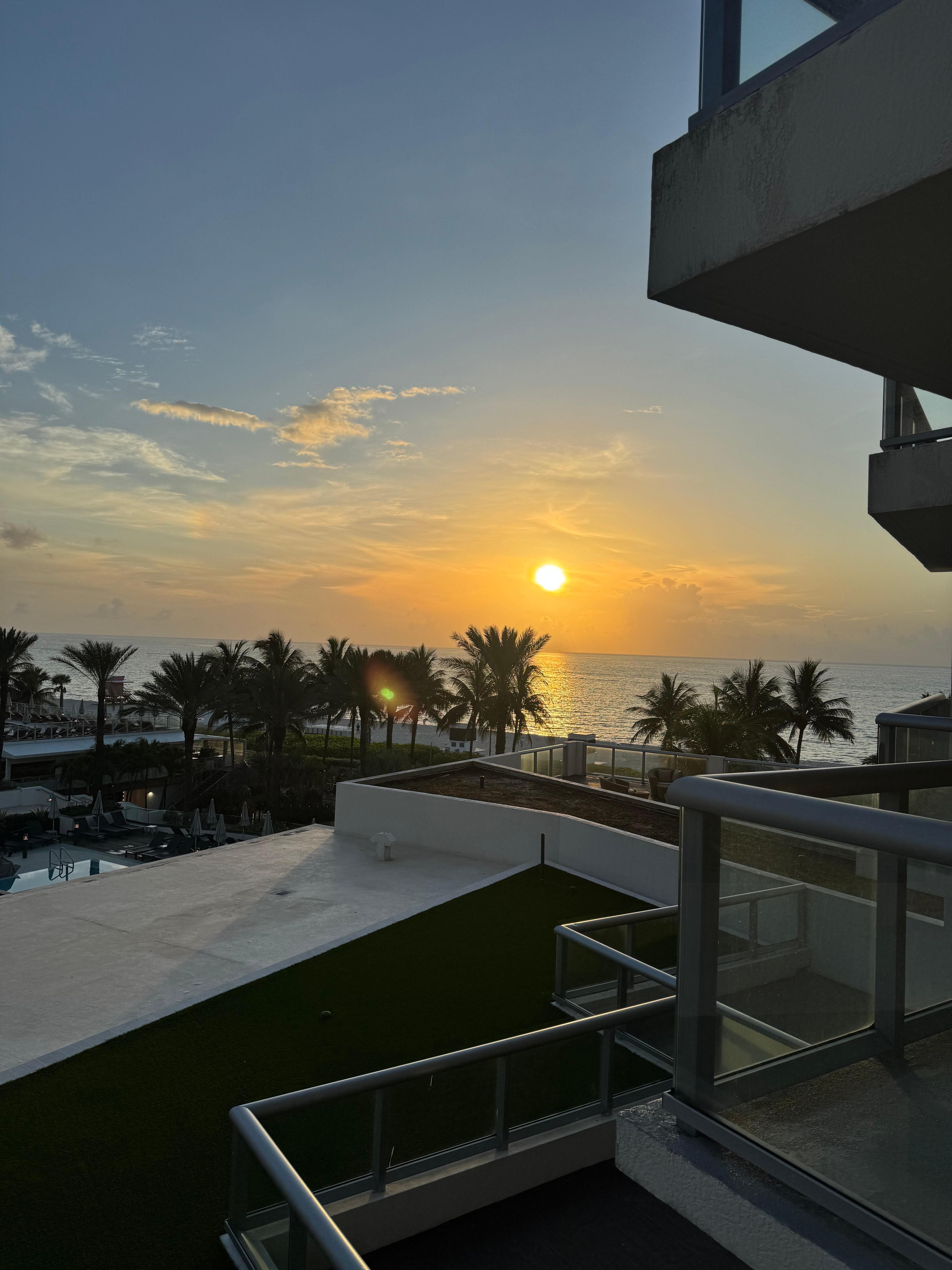 Sunrise from our room 