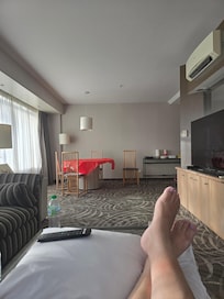 Ambassador Suite and the view of the lagoon from our suite l grew up swimming in the lagoon we watched the Waipuna being built looked like a giant castle! XxX