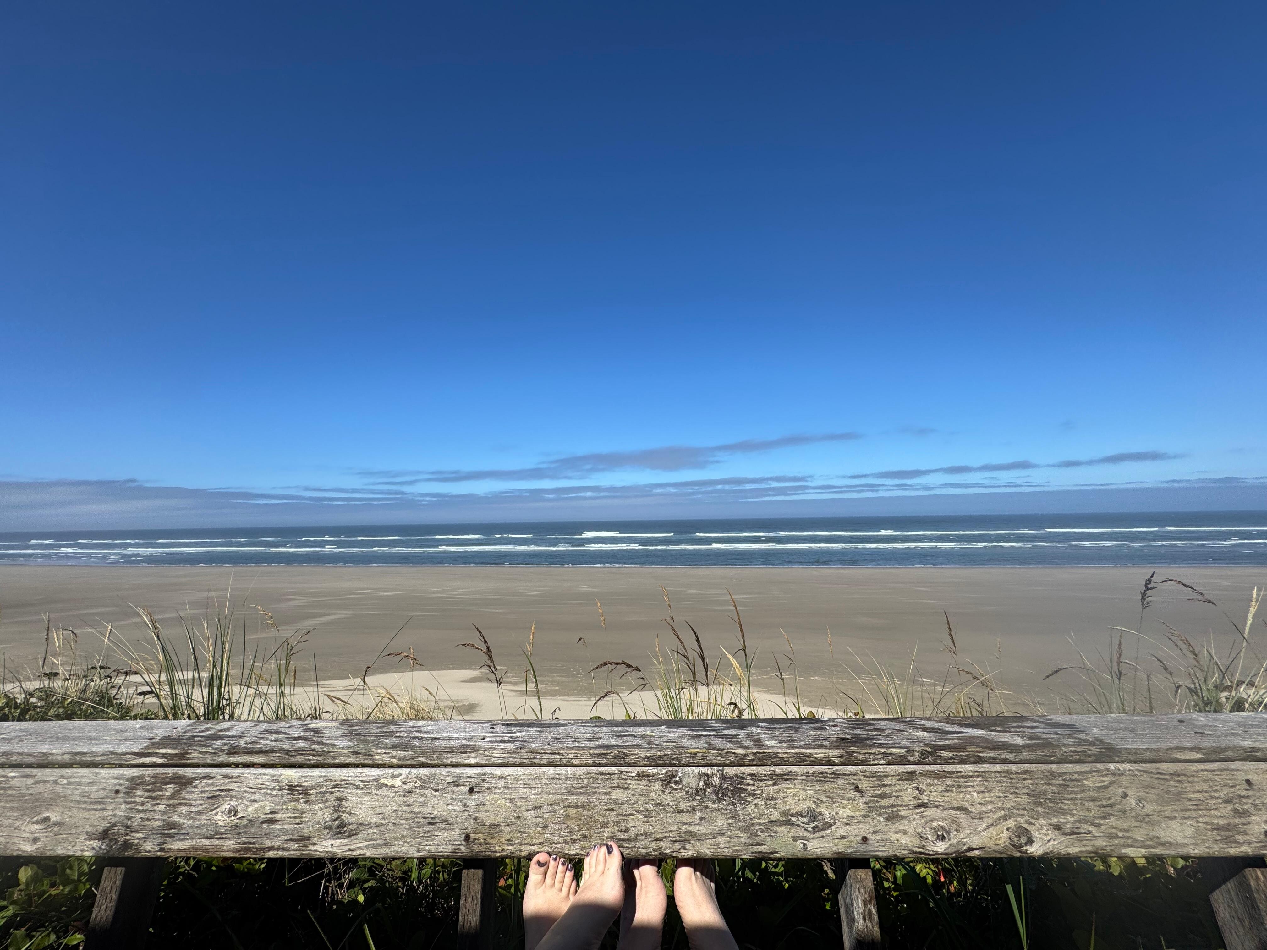 From the deck of the house.