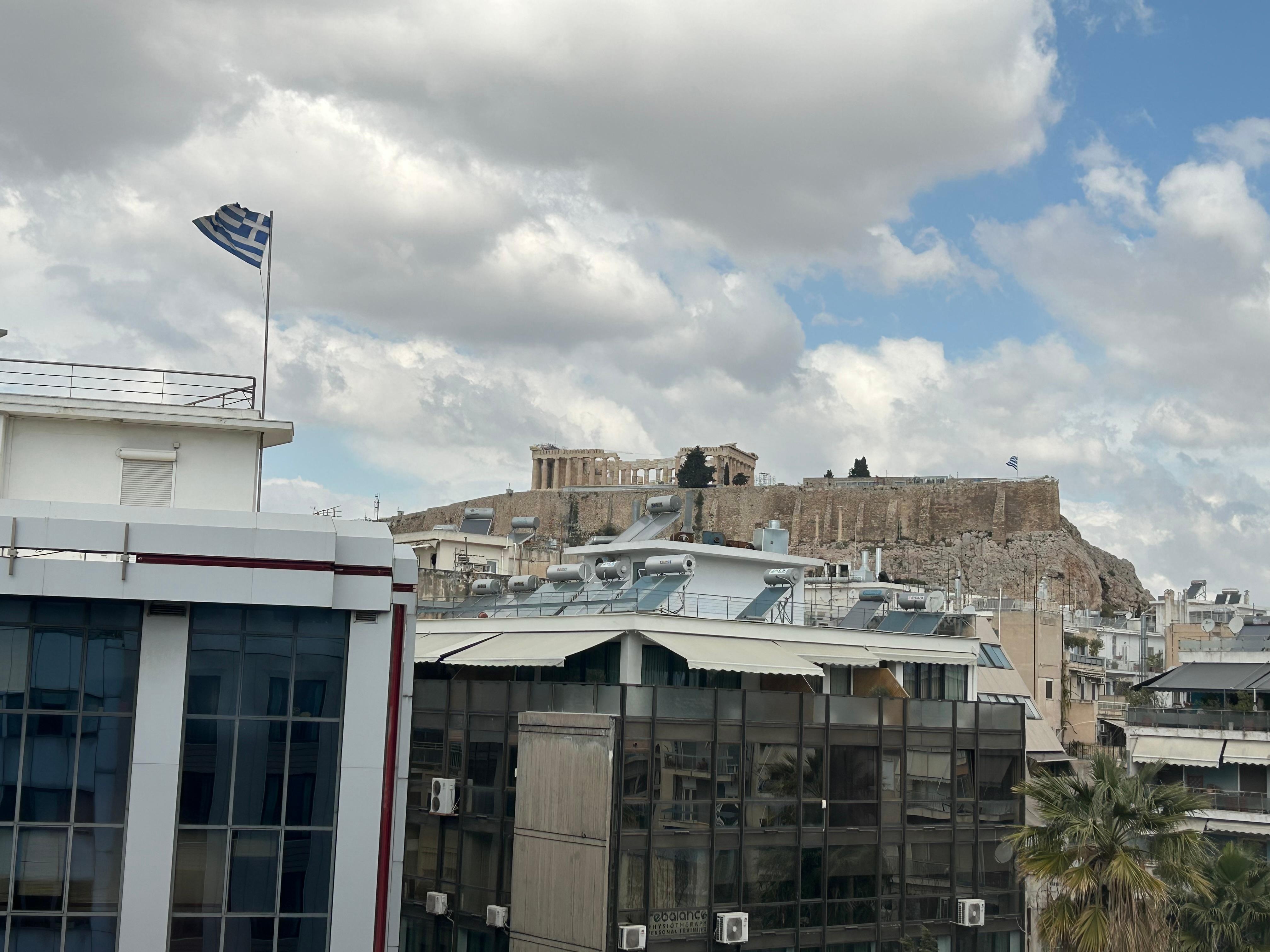 The view from our room. More spectacular at night. 