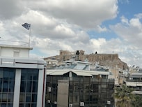 The view from our room. More spectacular at night.