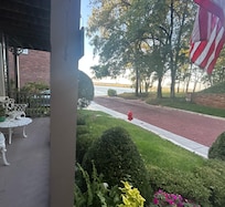 From front porch