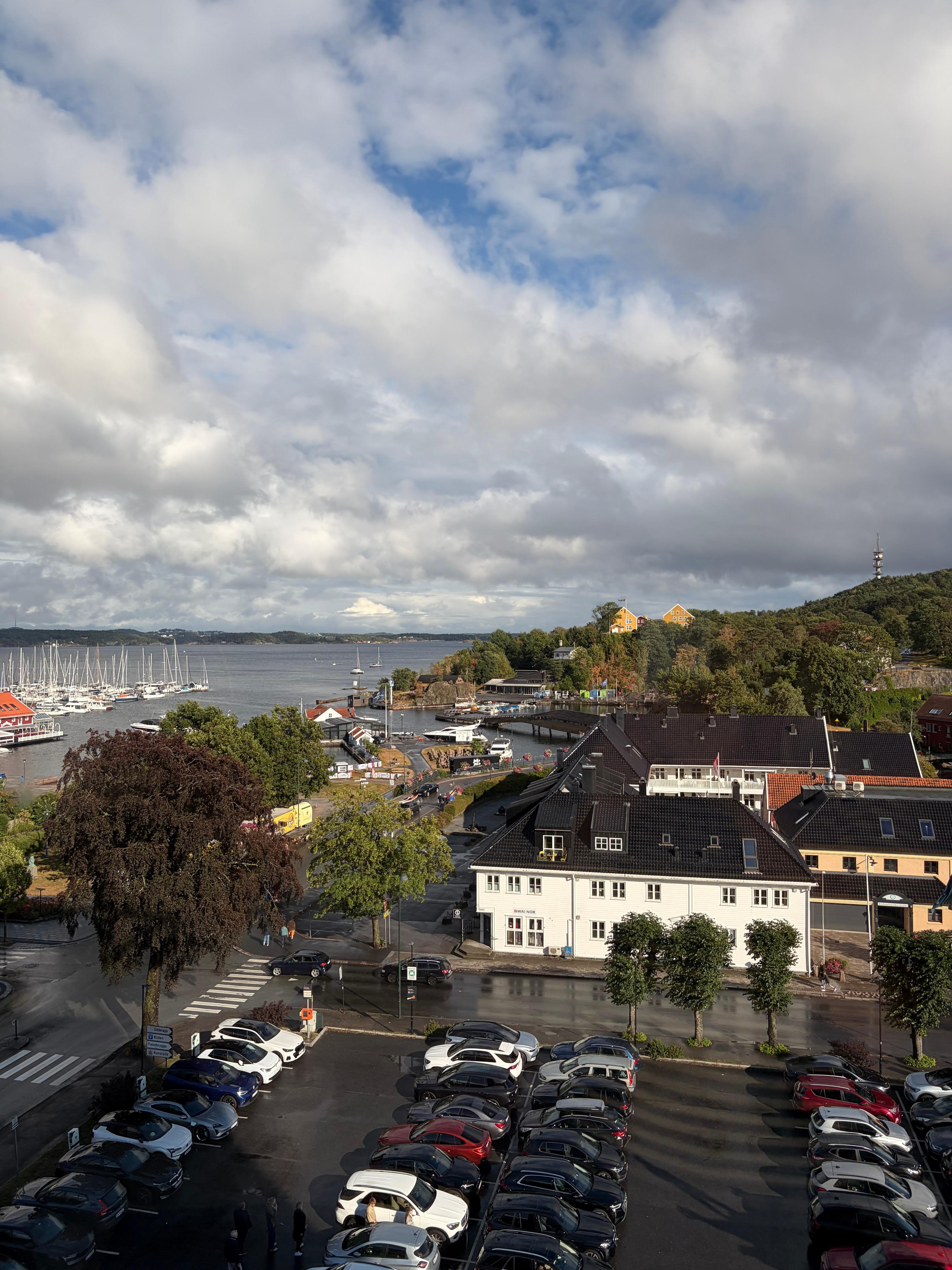 Udsigt fra værelset med panoramavinduer 