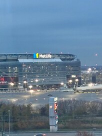Stadium view from side window