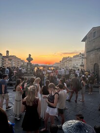 The bridge at sunset