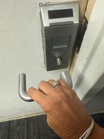 Broken door handle