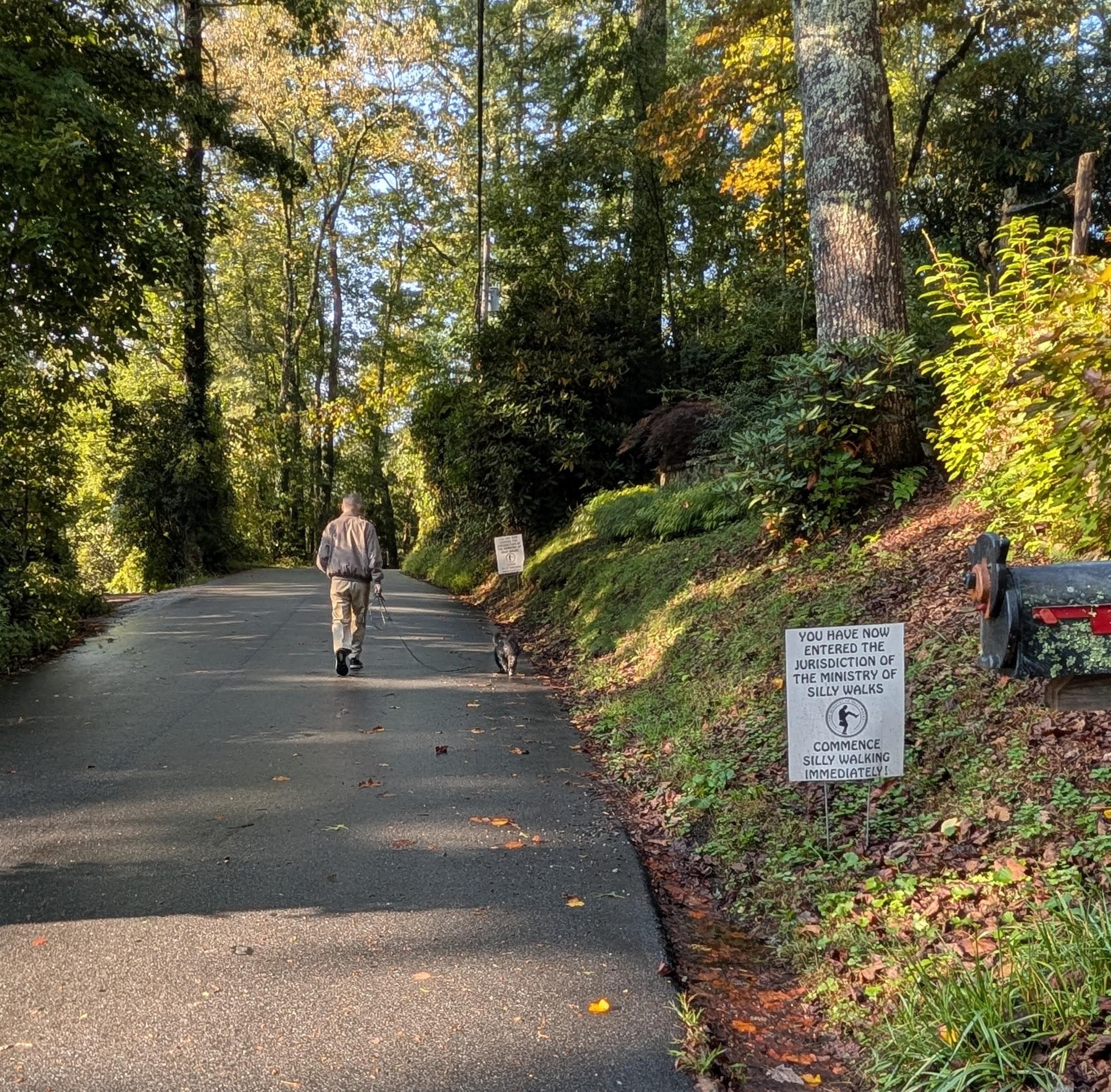 Great neighborhood for talking walks.  