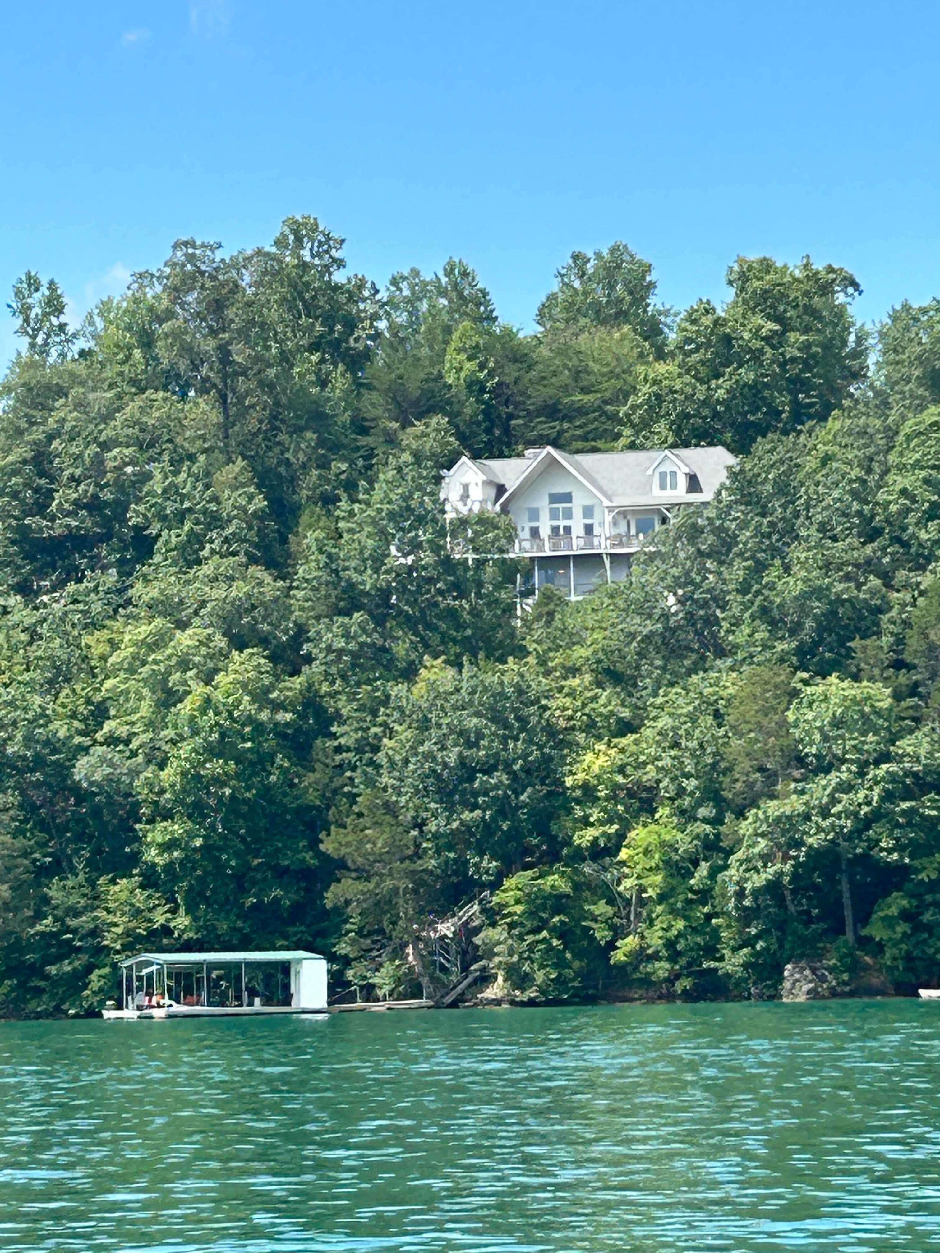 View of home from lake